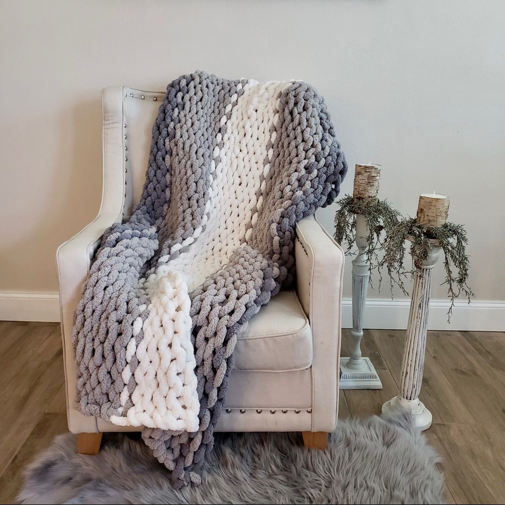 COPY - Cozy Chunky Knit Blanket *Custom Order*